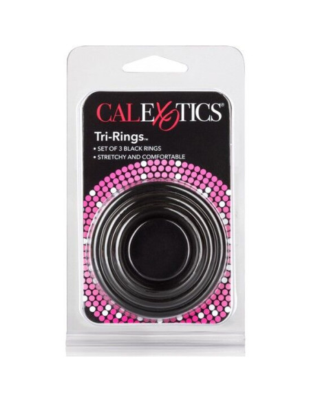 CALEXOTICS SET TRES ANILLAS NEGRO ERECCION CALEXOTICS SET TRES ANILLAS NEGRO ERECCION