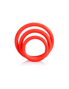 CALEXOTICS SET TRES ANILLAS ERECCION ROJO 2