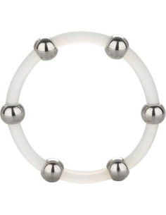 CALEXOTICS ANILLO DE SILICONA CON CUENTAS DE ACERO TALLA XL