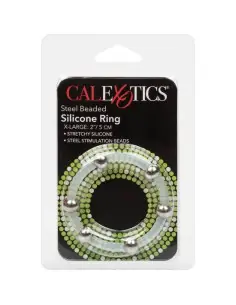 CALEXOTICS ANILLO DE SILICONA CON CUENTAS DE ACERO TALLA XL 2