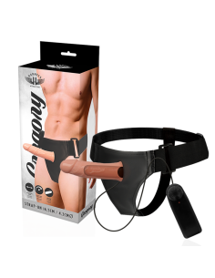 HARNESS ATTRACTION ARNES HUECO GREGORY CON VIBRADOR 165 CM O 43 CM