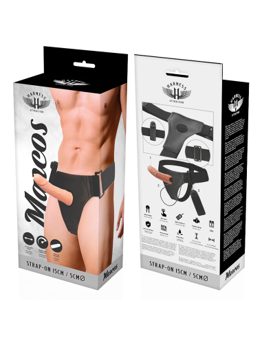 HARNESS ATTRACTION ARNES HUECO MARCOS CON VIBRADOR 15 CM O 5 CM