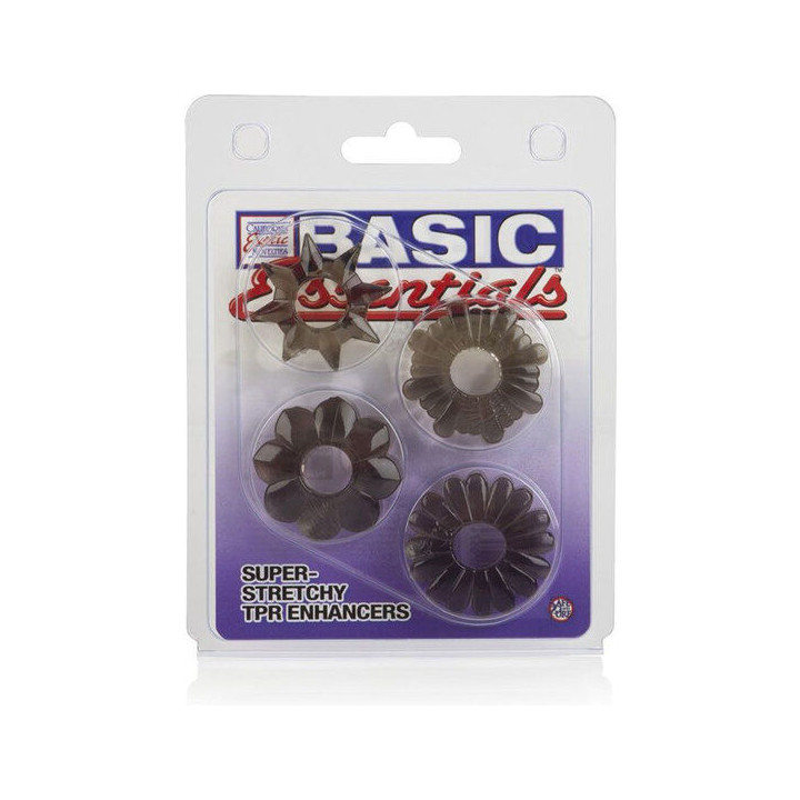 CALEXOTICS BASIC SET 4 ANILLAS PENE TPR
