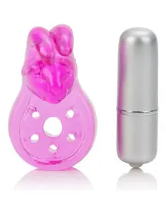 CALEXOTICS MICRO VIBE AROUSER BUNNY ANILLO VIBRADOR ROSA 2