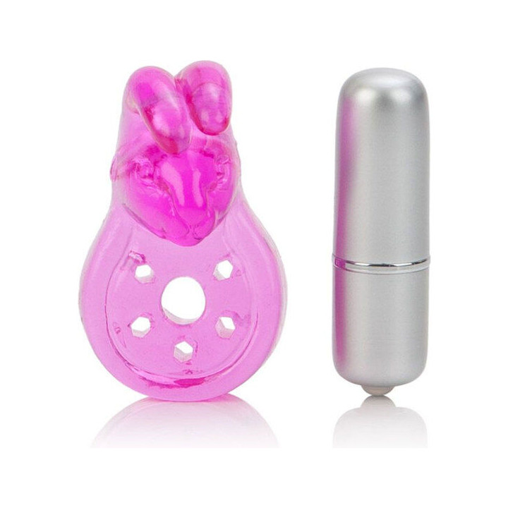 CALEXOTICS MICRO VIBE AROUSER BUNNY ANILLO VIBRADOR ROSA