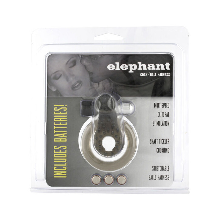 SEVEN CREATIONS ANILLO VIBRADOR CON ELEFANTE ESTIMULADOR