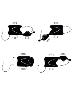 JAMYJOB MASTURBADOR STROKER VIBRADOR 2 MOTORES 2