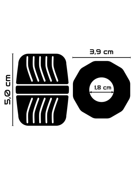 POWERING SUPER FLEXIBLE Y RESISTENTE ANILLO PENE 5 CM PR11 NEGRO POWERING SUPER FLEXIBLE Y RESISTENTE ANILLO PENE 5 CM PR11 NEGRO