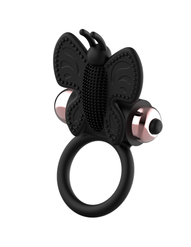 COQUETTE CHIC DESIRE COCK RING BUTTERFLY ANILLO VIBRADOR NEGRO GOLD