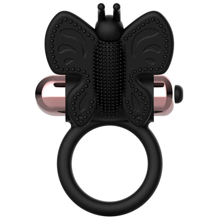 COQUETTE CHIC DESIRE COCK RING BUTTERFLY ANILLO VIBRADOR NEGRO GOLD