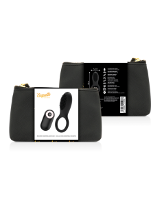 COQUETTE CHIC DESIRE ANILLO VIBRADOR CONTROL REMOTO RECARGABLE NEGRO GOLD 2