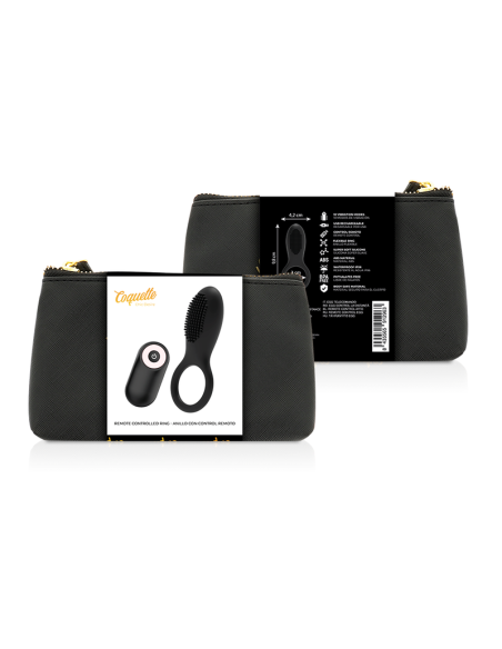 COQUETTE CHIC DESIRE ANILLO VIBRADOR CONTROL REMOTO RECARGABLE NEGRO GOLD COQUETTE CHIC DESIRE ANILLO VIBRADOR CONTROL REMOTO RECARGABLE NEGRO GOLD