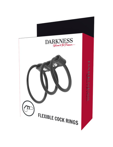DARKNESS SET DE 3 ANILLAS PENE FLEXIBLE