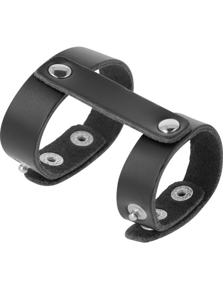 DARKNESS ANILLO PENE Y TESTICULOS AJUSTABLE LEATHER DARKNESS ANILLO PENE Y TESTICULOS AJUSTABLE LEATHER
