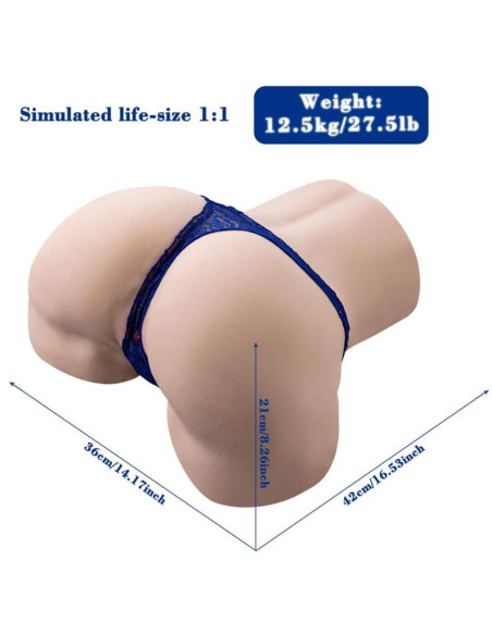 XISE GINA MASTURBADOR VAGINA REALASTICO MULTIPOSICIAN CON VIBRACIAN Y CONTROL REMOTO