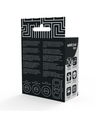 ADDICTED TOYS SET 4 ANILLOS SILICONA PARA EL PENE