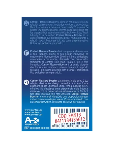 CONTROL ANILLO VIBRADOR PLEASURE BOOSTER