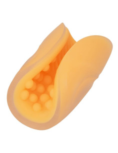 CALEXOTICS BEADED GRIP MASTURBADOR TEXTURADO NARANJA