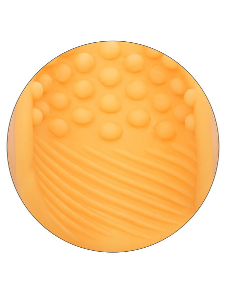 CALEXOTICS BEADED GRIP MASTURBADOR TEXTURADO NARANJA