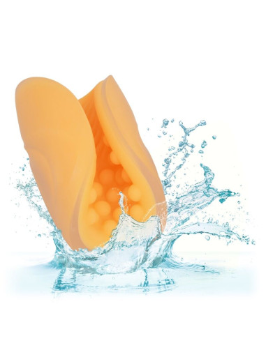 CALEXOTICS BEADED GRIP MASTURBADOR TEXTURADO NARANJA