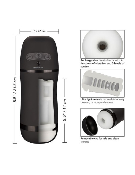 CALEXOTICS OPTIMUM POWER MASTURBADOR CON VIBRACION Y ONDAS ESTIMULADORAS CALEXOTICS OPTIMUM POWER MASTURBADOR CON VIBRACION Y ONDAS ESTIMULADORAS