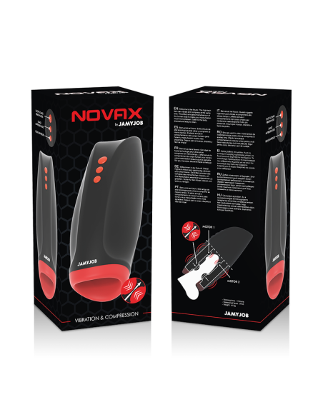JAMYJOB NOVAX MASTURBADOR CON VIBRACION Y COMPRESION JAMYJOB NOVAX MASTURBADOR CON VIBRACION Y COMPRESION