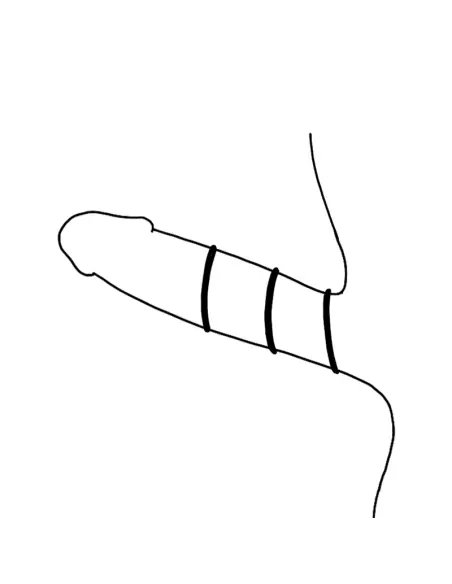 OHMAMA SET 3 ANILLOS DE SILICONA NEGRO