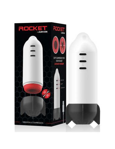 JAMYJOB ROCKET MASTURBADOR TECNOLOGIA SOFT COMPRESSION Y VIBRACION