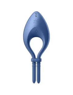 SATISFYER BULLSEYE ANILLO VIBRADOR APP AZUL 2