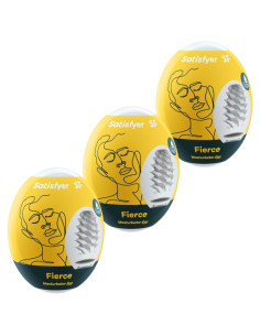 SATISFYER 3 HUEVOS MASTURBADORES FIERCE