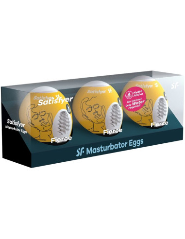SATISFYER 3 HUEVOS MASTURBADORES FIERCE