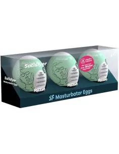 SATISFYER 3 HUEVOS MASTURBADORES RIFFLE 2