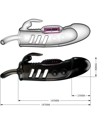 PRETTY LOVE SLOANE FUNDA PENE RABBIT NEGRO