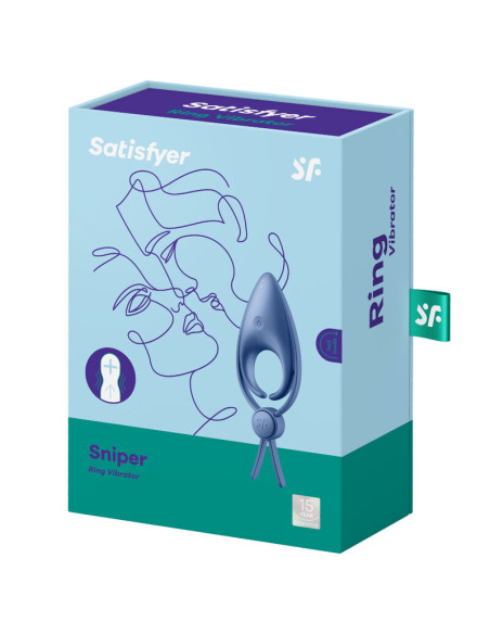 SATISFYER SNIPER ANILLO VIBRADOR NEGRO SATISFYER SNIPER ANILLO VIBRADOR NEGRO