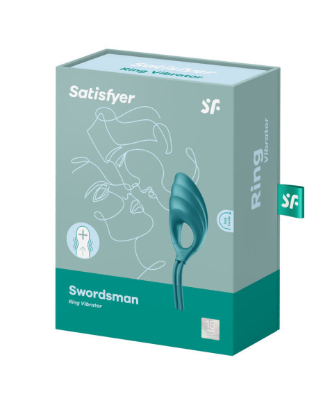 SATISFYER SWORDSMAN ANILLO VIBRADOR VERDE SATISFYER SWORDSMAN ANILLO VIBRADOR VERDE