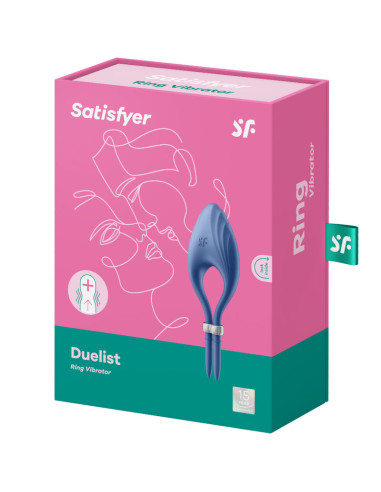 SATISFYER DUELIST ANILLO VIBRADOR GRIS