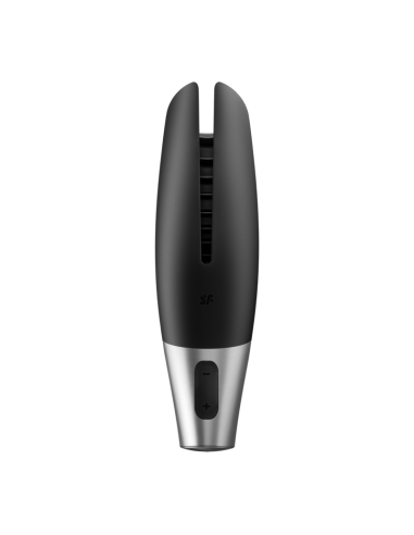 SATISFYER POWER MASTURBATOR NEGRO Y PLATA