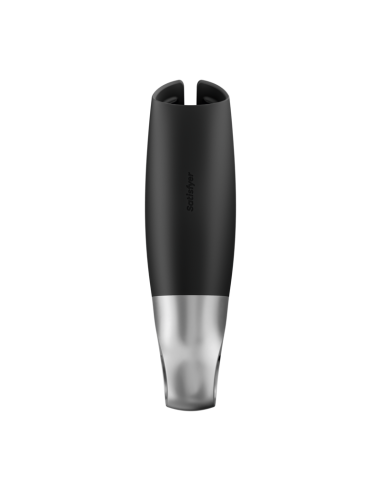 SATISFYER POWER MASTURBATOR NEGRO Y PLATA
