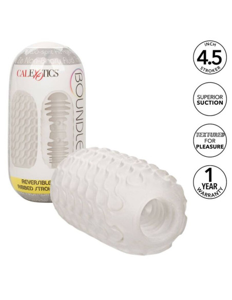 CALEXOTICS REVERSIBLE RIBBED STROKER CALEXOTICS REVERSIBLE RIBBED STROKER