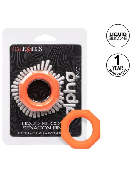 CALEXOTICS ALPHA SEXAGON RING NARANJA CALEXOTICS ALPHA SEXAGON RING NARANJA