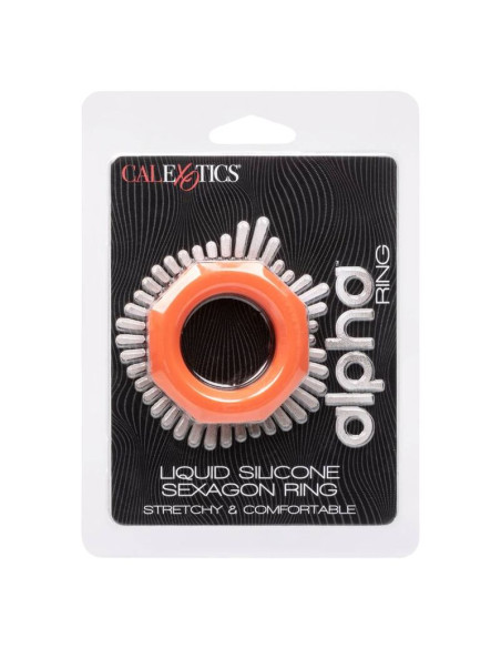 CALEXOTICS ALPHA SEXAGON RING NARANJA CALEXOTICS ALPHA SEXAGON RING NARANJA