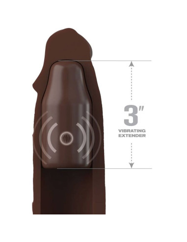 FANTASY X TENSIONS PIPEDREAMS SLEEVE 2286 CM 762 CM PLUG REMOTE BROWN