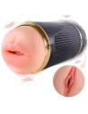 SHEQU KAY MASTURBADOR DOBLE CON VIBRACIAN DUAL BOCA Y VAGINA