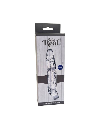 GET REAL EXTENSION LARGO 19 CM TRANSPARENTE