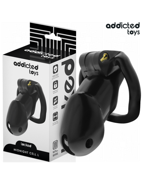 ADDICTED TOYS LOCKED MINDNIGHT CELL JAULA PARA PENE TALLA L