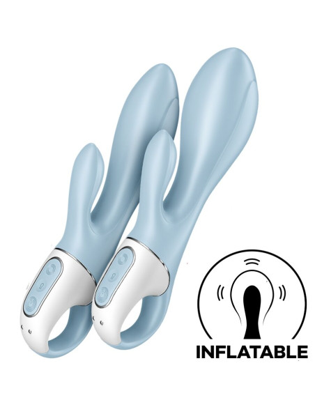 SATISFYER AIR PUMP BUNNY 1 VIBRADOR INFLABLE RABBIT AZUL