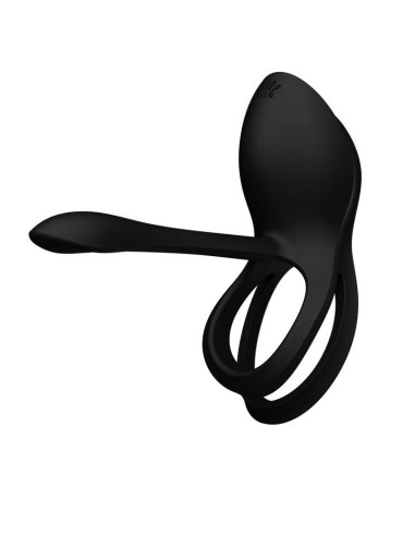 ZALO BAYEK ANILLO VIBRADOR CONTROL REMOTO PAREJAS NEGRO