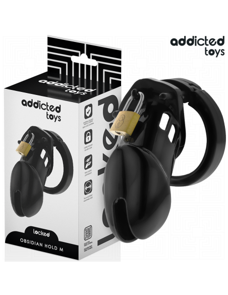 ADDICTED TOYS LOCKED OBSIDIAN HOLD JAULA PARA PENE TALLA M