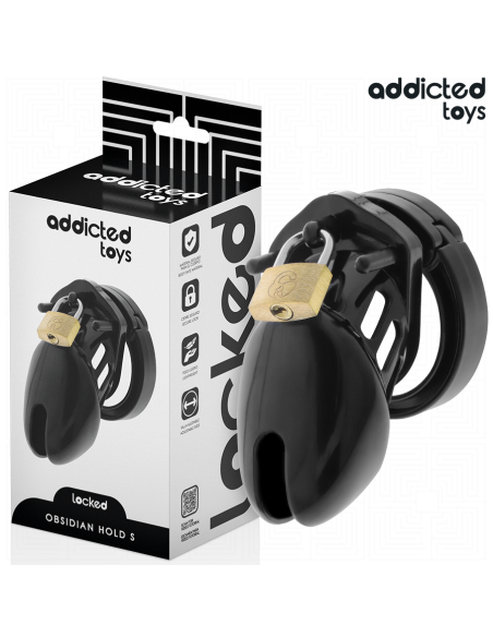ADDICTED TOYS LOCKED OBSIDIAN HOLD JAULA PARA PENE TALLA S