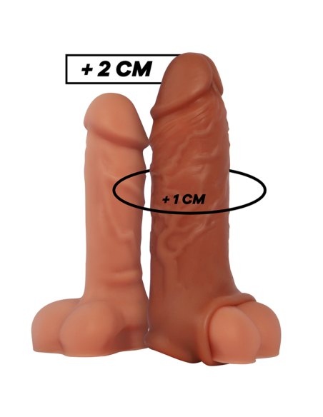 VIRILXL EXTENSION DE PENE LIQUID SILICONE V9 MARRON